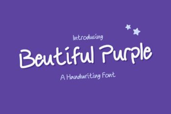 Beutiful Purple Font