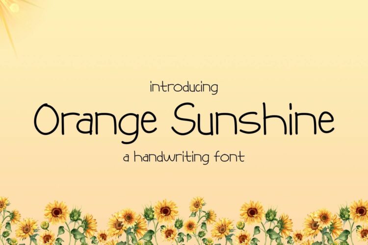 Orange Sunshine Font