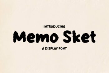 Memo Sket Font