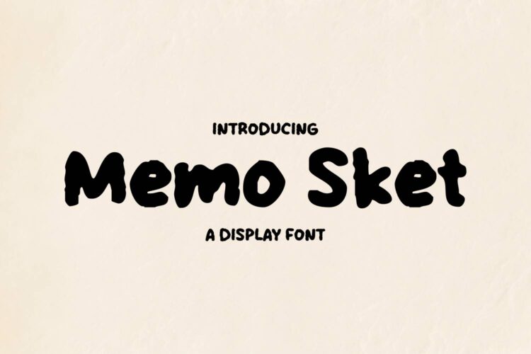 Memo Sket Font