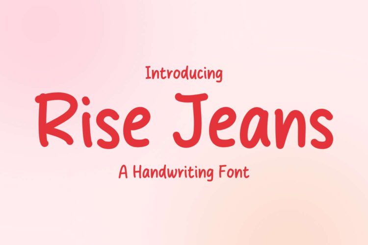 Rise Jeans Font