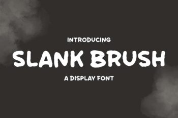 Slank Brush Font