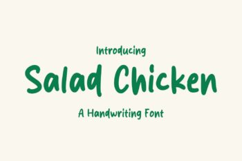 Salad Chicken Font