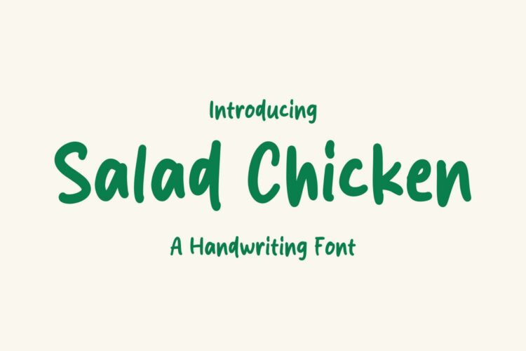 Salad Chicken Font