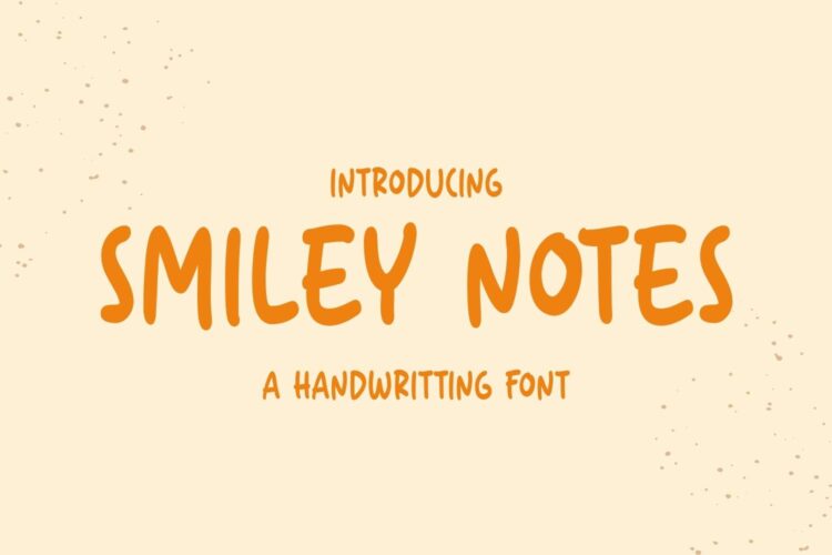 Smiley Notes Font