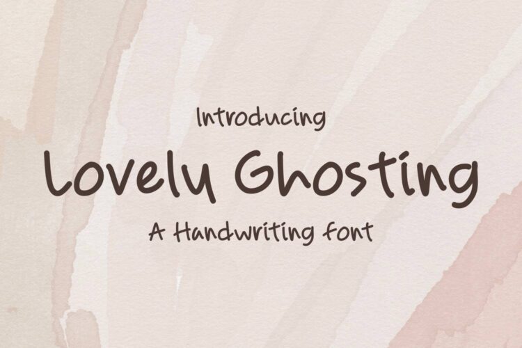 Lovely Ghosting Font