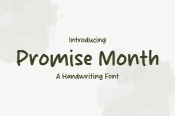 Promise Month Font