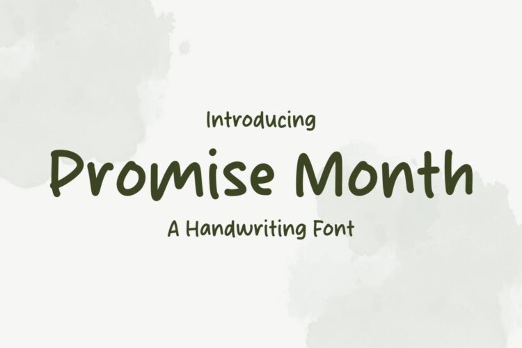 Promise Month Font