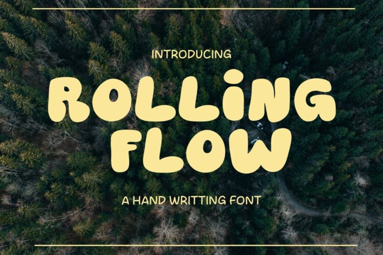 Rolling Flow Font