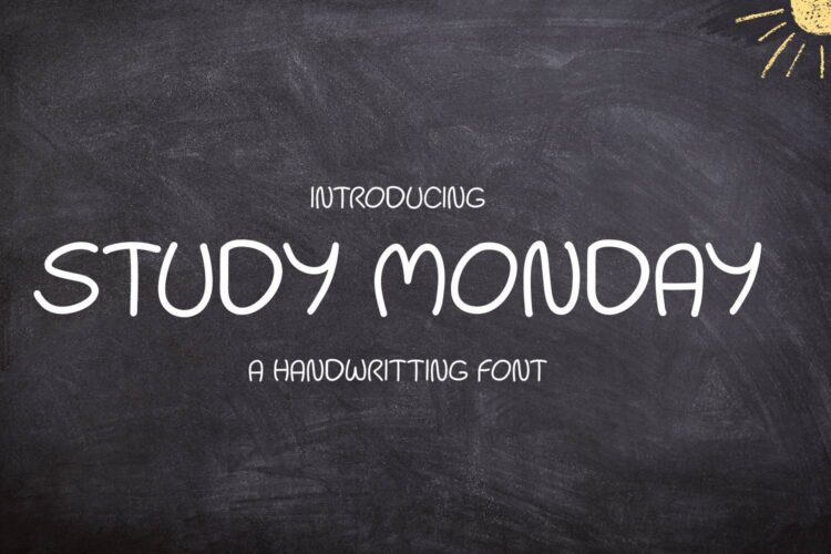 Study Monday Font