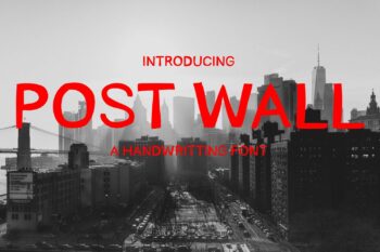 Post Wall Font