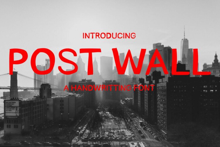 Post Wall Font