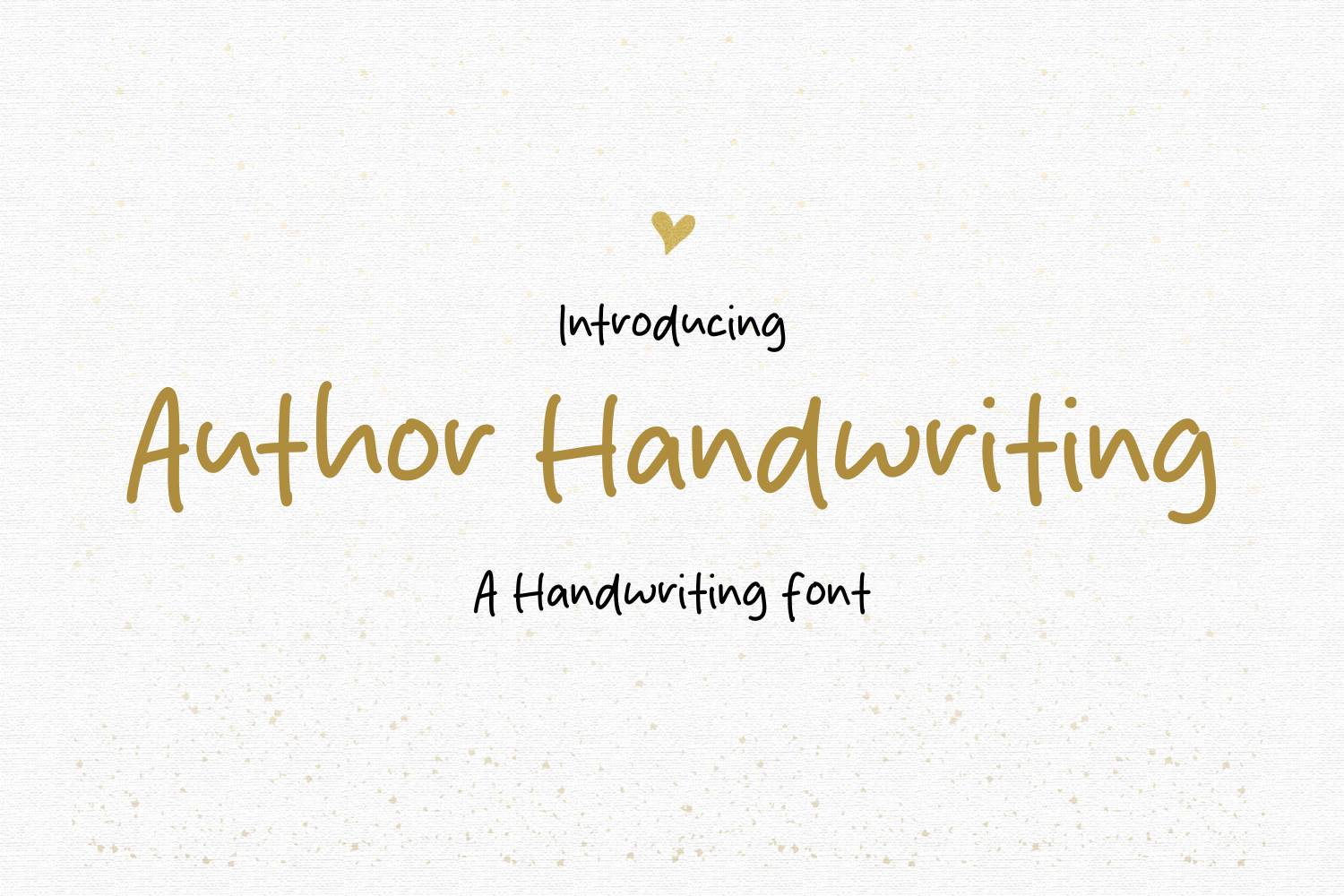 Author Handwriting Font