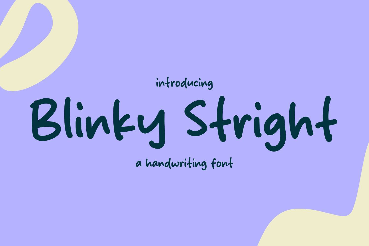 Blinky Stright Font