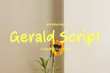 Gerald Script Font