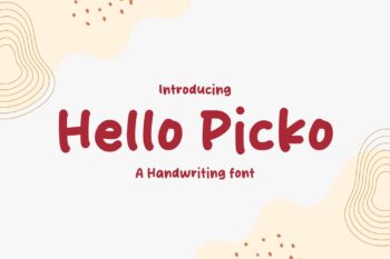 Hello Picko Font