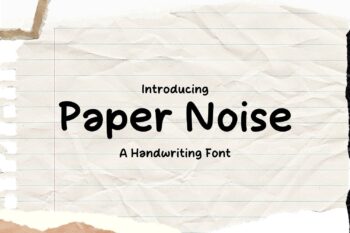 Paper Noise Font