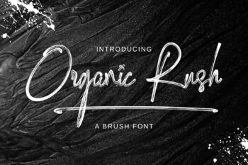 Organic Rush Font