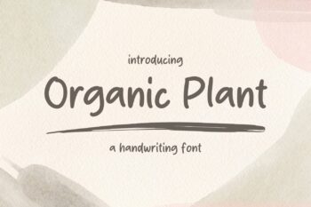 Organic Plant Font