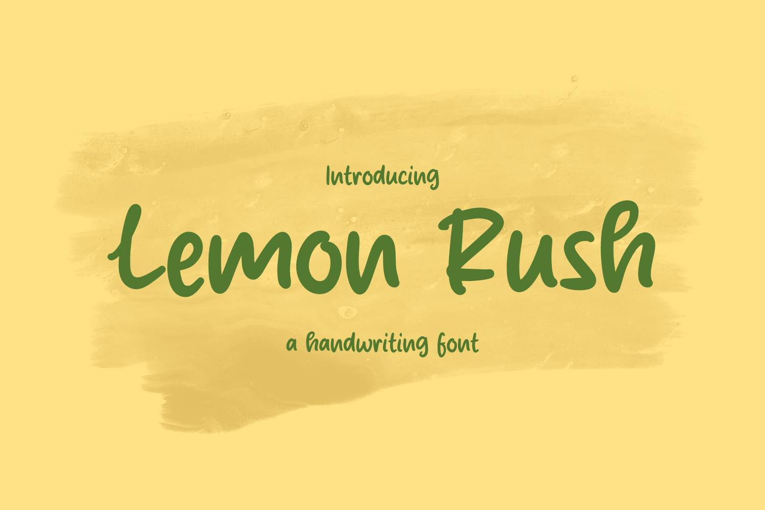 Lemon Rush Font