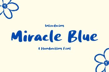 Miracle Blue Font