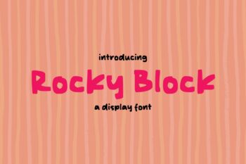 Rocky Block Font