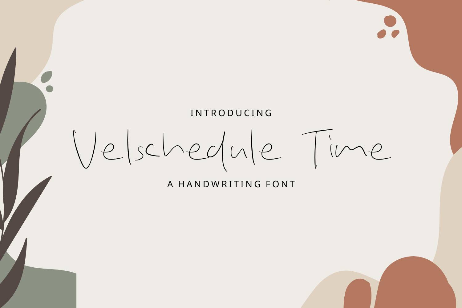 Velschedule Time Font