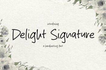 Delight Signature Font