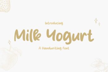 Milk Yogurt Font