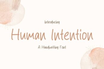 Human Intention Font
