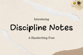 Discipline Notes Font