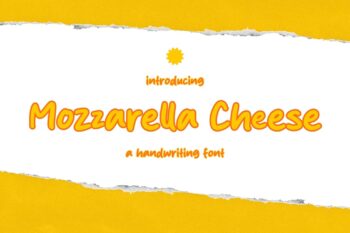Mozzarella Cheese Font