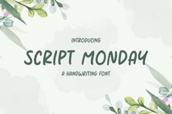 Script Monday Font