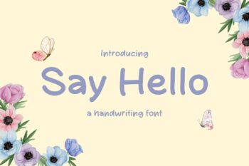 Say Hello Font
